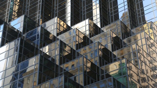 Glass tower. NYC. Skyscraper.