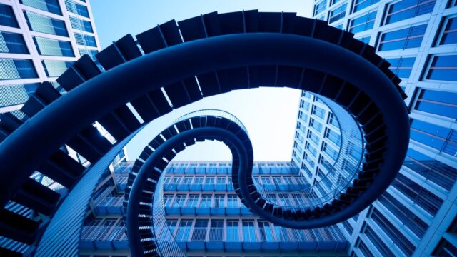 Spiral staircase.